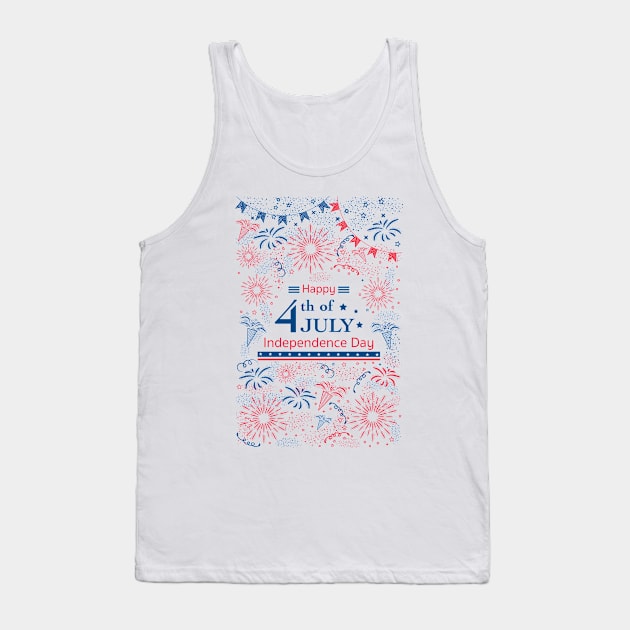 Happy 4th of July Tank Top by famenxt